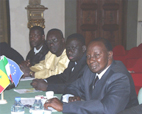 La delegazione senegalese
